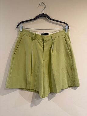 ASOS Light Green Pleated Men’s Hybrid Shorts